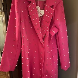 BuddyLove Riley Taffy Pink Blazer Dress NWT size XL
